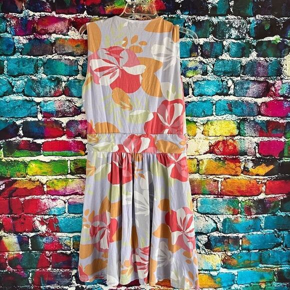 Fresh Produce Fresh Blossoms Floral Lily Tank Dress Pockets Size XL - Picture 2 of 8